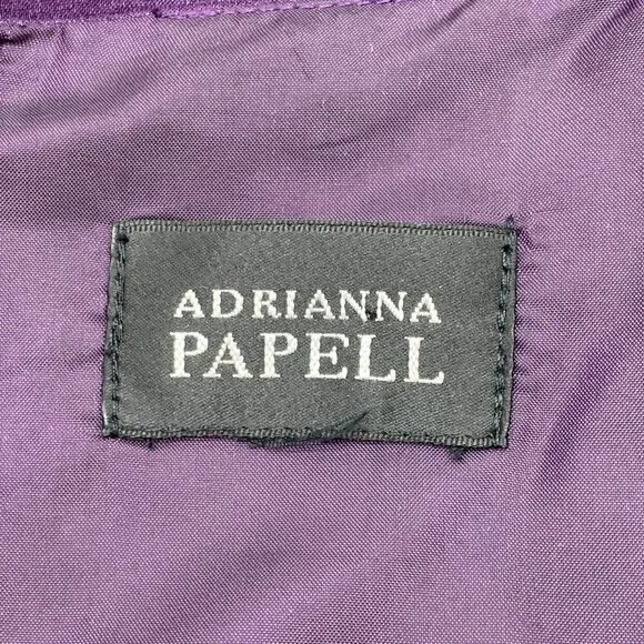Adrianna Papell Purple Sleeveless Cocktail Dress - Picture 4 of 6